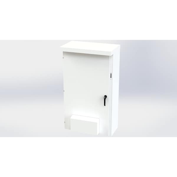 Saginaw Control & Engineering 3 Point Latch Electrical Enclosures, 65 in H, 16 in D, 37.38 in W, NEMA 3R, Galvanized Steel SCE-65XVR3716 - main
